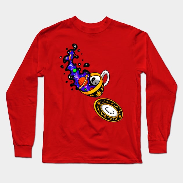 Coffee Universe Long Sleeve T-Shirt by Eltricky